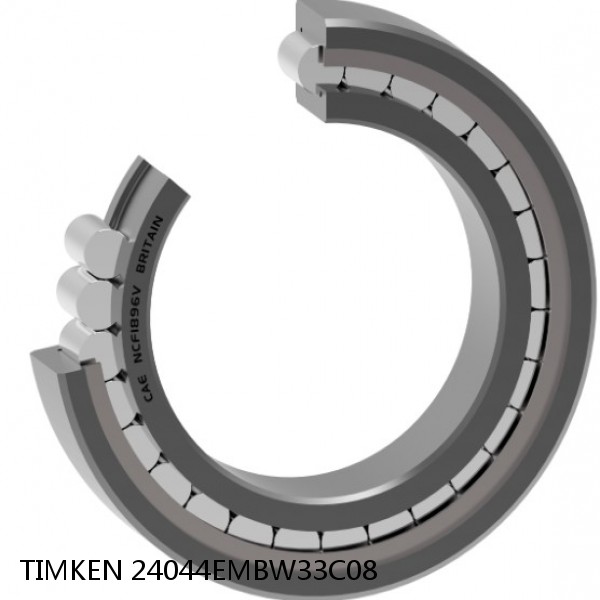 24044EMBW33C08 TIMKEN Full Complement Cylindrical Roller Radial Bearings